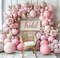 Pink Balloon Garland - Light Pink Balloons Double Stuffed Pastel Pink Balloon Arch Kit Different Sizes Baby Pink Latex Balloons for Birthday Baby Shower Wedding Princess Party Decoration